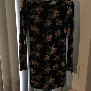 Long sleeved floral dress